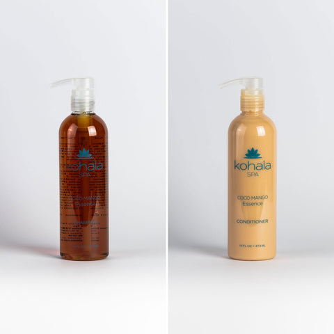 Coco Mango 16oz. Shampoo/Conditioner in an Aloha Collection Mid Pouch